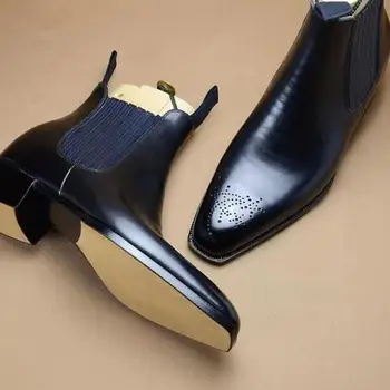 Moda Homens Sapatos de Qualidade Superior com Zíper Couro PU Confortável Moda Tornozelo Homens Botas Casuais Zapatos De Hombre YK482