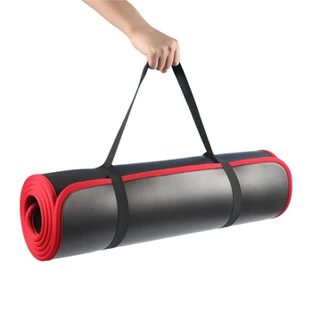 10MM de Espessura Extra 183cmX61cm de Alta Qualidade NRB antiderrapante Tapetes de Yoga Para o bem-estar de mau Gosto Pilates Ginásio Exercício Almofadas com Ataduras