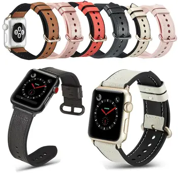 Real de Couro Para Apple Faixa de Relógio de Pulseira para o iWatch Série 654321 iwatch banda 38mm apple faixa de relógio de 38mm apple faixa de relógio