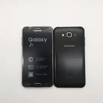 Original Samsung Galaxy J7 Duos desbloqueado GSM 4G LTE Telefone Móvel Android Octa Core, Dual Sim 5.5
