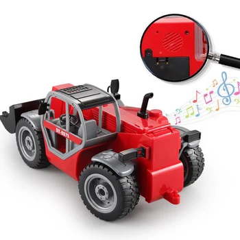 Controle remoto Braço Telescópico de Carregamento de empilhadeira de Educação infantil Brinquedo de Controle Remoto Modelo de Carro Engenharia de Carro de Brinquedo de Menino de Presente