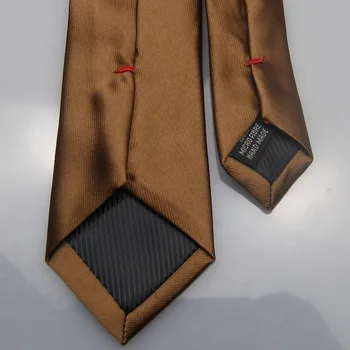 LAMMULIN Homens de Terno Laços Novo Design Marrom Cor Sólida Jacquard Tecido de Microfibra Gravata Skinny Tie 6cm Plastrão Gravatas Corbata