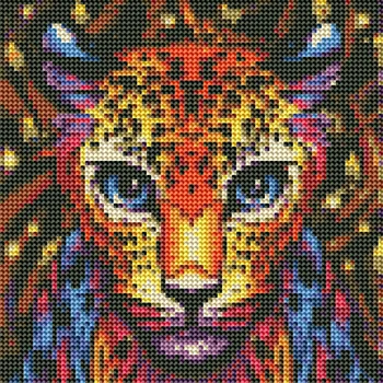 DIY 5D Diamante Pintura de Rodada Completa Cor do Animal Tigre, Ponto de Cruz, Imagem em Mosaico Strass Diamante do Tigre do Bordado