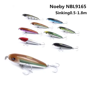 NOEBY NBL9165 Minnow 75mm 28 g de Iscas de Pesca Sinking0.5-1.8 m Leurre Dur Peche Rígido Iscas Souple Shad com a França VMC gancho