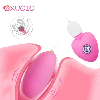 EXVOID Remoto Ovo Vibrador Brinquedos Sexuais para as Mulheres Impermeável Carga USB Vibradores para a Mulher G-Spot Massagem Estimulador de Clitóris