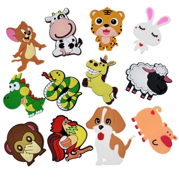 10Pcs/lot 3D Dinossauro Ímãs de Geladeira para Crianças dos desenhos animados de Animais Ímãs de Geladeiras para a Decoração Home Crianças Brinquedos de Meninos Presentes