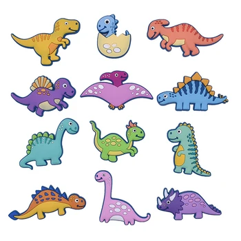 10Pcs/lot 3D Dinossauro Ímãs de Geladeira para Crianças dos desenhos animados de Animais Ímãs de Geladeiras para a Decoração Home Crianças Brinquedos de Meninos Presentes