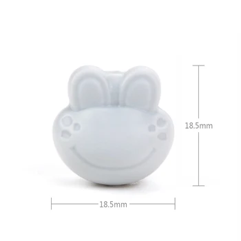 LOFCA Sapo Solta de Silicone Contas de Animais de Dentição Esferas de Grau Alimentar Colar de BPA Livre de Silicone Contas Teether DIY Brinquedos Seguros Para o Bebê