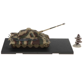 1:72 Escala Liga a segunda guerra mundial alemão Tiger II-Kursk 1943 Tank Destroyer Veículos do Exército Modelo de Brinquedo da Vitrine de Exibição