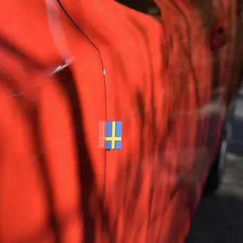 50 Pcs Carro 3D Adesivo Suécia Bandeira Decoração Emblema Porta do Carro Tronco Adesivo Para a VOLVO XC40 XC60 XC90 V90 S90 S60, V60 V40 C70