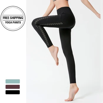 Cintura alta Leggings Push-Up Sport Mulheres de Fitness Executando Calças de Yoga Energia Leggings Ginásio leggings Menina Treino Chegada Nova Moda