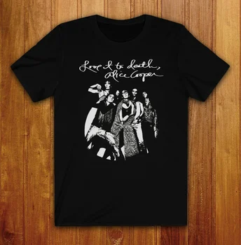 Alice Cooper, a Banda Amor A Morte de T-Shirt camiseta de Algodão Reimpressão S 4Xl Tn958