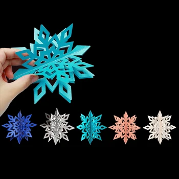 6pcs/set de Natal de Papelão Grande tridimensional do floco de Neve Janela Janela de uma Loja de Decoração de Festa de Família Adereços Decorativos