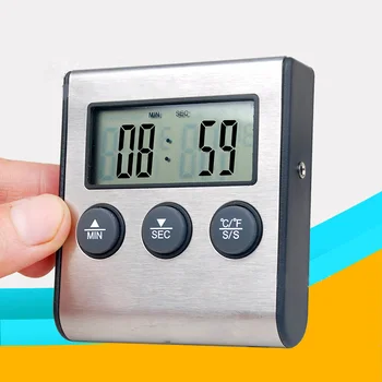 Digital Termômetro de Forno, Cozinha, Comida, Cozinhar a Carne de CHURRASCO Termômetro Com o Temporizador de Água, a Temperatura do Leite Ferramentas de Cozinha