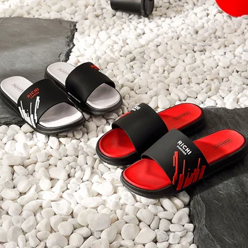 ASIFN Homens Chinelos de Verão, Flip-Flops de Moda Praia Slides Mulheres Slides Masculino Interior de Casa de Banho Banheira de Deslizamento Família Sandálias