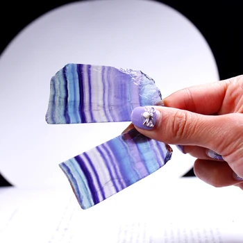 1PC Natural do arco-íris Fluorite Fatia Colorido Listrado de Cristal Mineral Amostra de Pedra Polida de Reiki de Cura, Dom de Decoração de Casa
