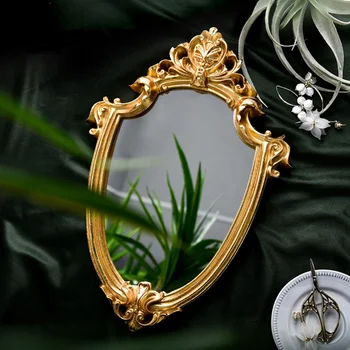 Requintado Maquiagem Espelho Pendurado Espelho Vintage Espelho do Banheiro Presentes para Mulher-Dama