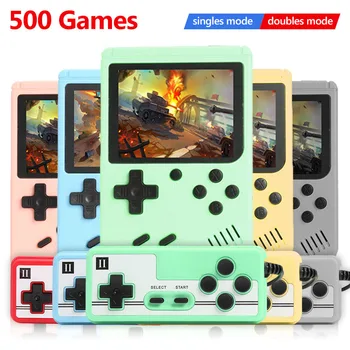 ALLOYSEED de 500 Jogos de Vídeo Retro, Consola de jogos Portátil de Bolso Mini Handheld Jogador de Jogo de Máquina de Presentes Para as Crianças Nostálgico Player