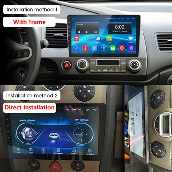 2din Android de 10 6G+128G 9/10 polegadas auto-Rádio Multimédia Player de Vídeo 4G NET RDS de Navegação GPS Para Toyota Kia Honda VW Rav4 cívica