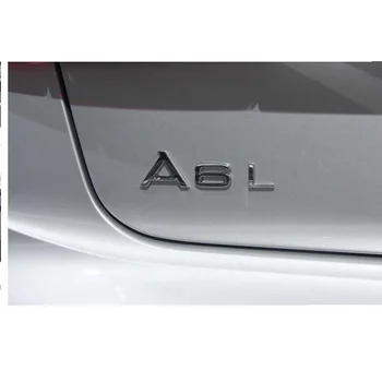 Chrome Letras para Audi A3 A4 A5 A6 A7 A8 A4L A6L A8L P3 P5 P7 P8 35TFSI 40TFSI 45TFSI 50TFSI 55TFSI TDI TFSI Emblemas Emblemas