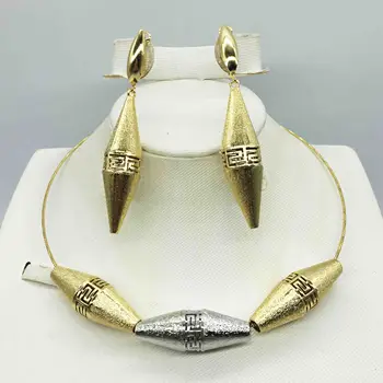 Alta qualidade italiana, em dourado, jóias para a mulher Africana talão de jóias jóias de moda de colar, brincos, pulseira de jóias