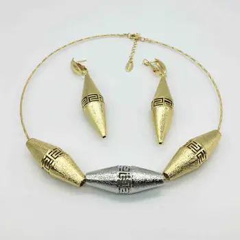 Alta qualidade italiana, em dourado, jóias para a mulher Africana talão de jóias jóias de moda de colar, brincos, pulseira de jóias