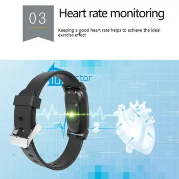 YD8 de Medição da Temperatura do Termômetro Faixa de freqüência Cardíaca de Suspensão de Fitness Tracker Relógio IP68 Waterproof a Pulseira Relógio Inteligente