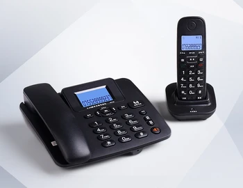 2.4 G Telefone com Fios Handset - 1Cordless secretária eletrônica, 300M de Longo Alcance, Telefone sem Fio