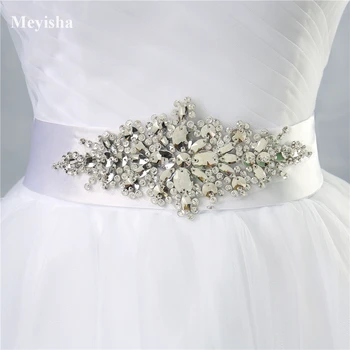 ZJ9056 Sexy de Alta Qualidade Lace A Linha Elegante Branco Marfim Vintage Faixa Frisada sem encosto do Vestido de Casamento De 2017 Vestidos de Noiva