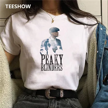 Peaky Blinder T-Shirt das Mulheres Harajuku Gráfica tees mulheres T-shirt Engraçada 90 Branca Camiseta Estética Estilo coreano Superior Tees Feminino