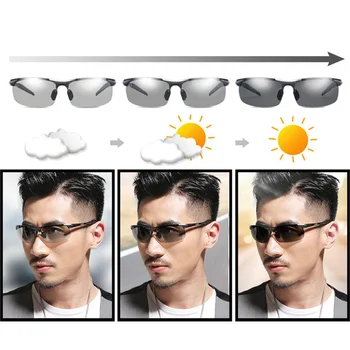 De alumínio de Magnésio homens mulheres as lentes fotocromáticas Descoloração óculos de sol de pesca de condução Polarizada, óculos de sol dos Homens data de
