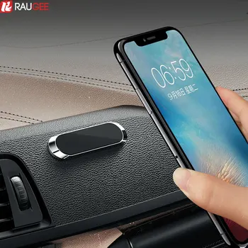 Magnético de Carro de Telefone do Suporte Stand Para iPhone Samsung Xiaomi Huawei Apoio do Telefone Móvel Titular Mini Placa de Metal do Carro de GPS do Monte