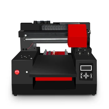 Automático completo A3+ UV Impressora 33*60cm Impressora Jato de tinta LED UV Impressoras de Mesa para a Garrafa, Telefone Caso, T-shirt, de Couro, de TPU