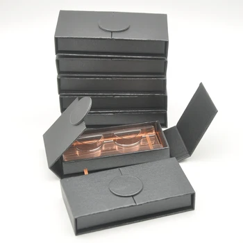 Cílios caixa de Atacado chicote caixas de embalagem de cílios caixa de faux cils 25mm de vison cílios tira praça magnético caso em massa fornecedores