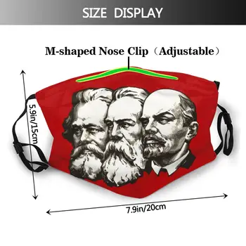 Marx, Engels, Lenin Não-Descartáveis Boca Rosto com uma Máscara à prova de Poeira Tampa de Proteção Respirador Abafar Máscara com Filtros
