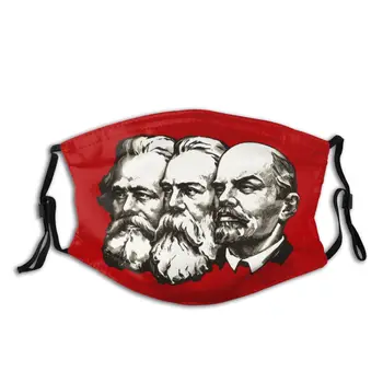 Marx, Engels, Lenin Não-Descartáveis Boca Rosto com uma Máscara à prova de Poeira Tampa de Proteção Respirador Abafar Máscara com Filtros
