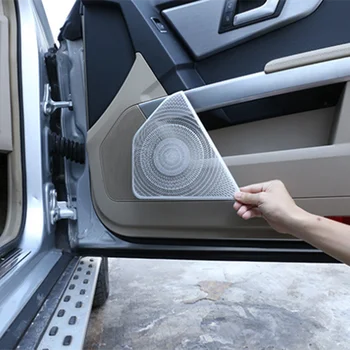 Estilo carro de Áudio Porta do Carro alto-Falante Tampa da Guarnição Adesivo Para a Mercedes Benz 2008 2009-2012 2013-GLK 305 X204 Auto Acessórios
