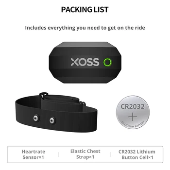 XOSS Peito Sensor de frequência Cardíaca Correia do Monitor de Bluetooth sem Fios ANT+ de Fitness Smart Sensor de Bicicleta