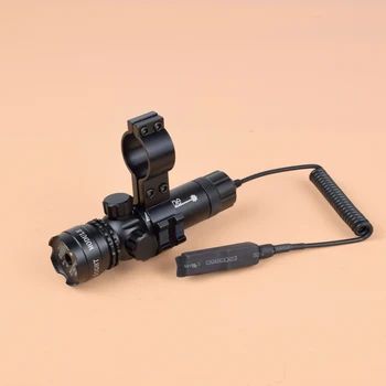 Tática 5mw Verde Red Dot Mira a Laser Rifle Âmbito Riflescope Designador de 20mm de Montagem Ajustável Cauda Mudar De Arma de Caça