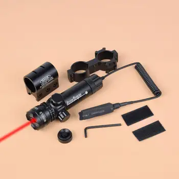 Tática 5mw Verde Red Dot Mira a Laser Rifle Âmbito Riflescope Designador de 20mm de Montagem Ajustável Cauda Mudar De Arma de Caça