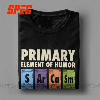 Tabela periódica De Humor do Homem Engraçado, T-Shirt S Ra Ca Sm Ciência Sarcasmo Elementos Primários de Química T-Shirt de Algodão Tees Plus Size