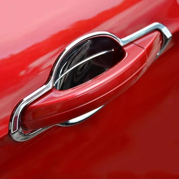 Para a Ford Escape Kuga 2013 2016 2017 ABS Cromado Porta do Carro protetor de punho Bacia Tampa Guarnição acessórios de estilo Carro de 8pcs