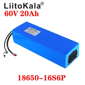 LiitoKala 60V ebike bateria 60V 20Ah bateria de íon de lítio de bicicleta elétrica da bateria 60V 1500W scooter elétrico da bateria