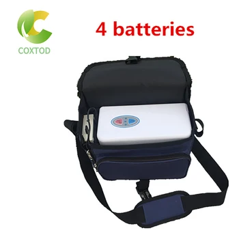 COXTOD 4 baterias Genuínas Concentrador de Oxigênio Portátil em casa de viagem com carregador de carro