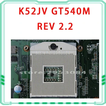 Venda quente Para Asus K52JV REV 2.2 PGA989 GT540M HM55 N12P-GS-A1 de memória VRAM DDR3 para computador Portátil placa-mãe K52JV Totalmente testado S-4