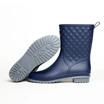 Novas mulheres botas de chuva senhora da água da chuva sapatos ourdoor rainboots Italiano da borracha do Pvc rainboots senhora sapatos Impermeáveis yui89