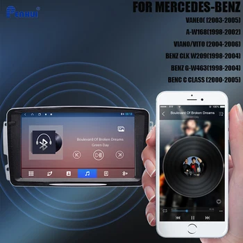 Carro DVD GPS para Mercedes Benz Classe C/W203 (2000-2005), O auto-Rádio Multimédia Player de Vídeo de Navegação GPS Android 10.0 Duplo Din