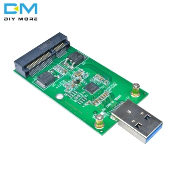 A Transmissão de dados do Adaptador de Link USB3.0 a mSATA Placa de Adaptador de Plug and Play interface USB 3.0