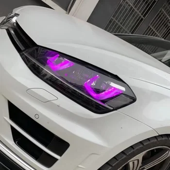 Icedriver para VW Golf 7 gti DRL RGB LED multicor placas de luzes diurnas de led Vermelho Azul Demônio Olho