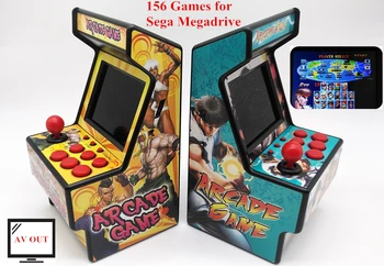156 Jogos para Sega Megadrive Retro Mini Jogo de Arcade do Console, com 2.8 Polegadas, Visor Colorido Bateria Recarregável de saída AV para TV